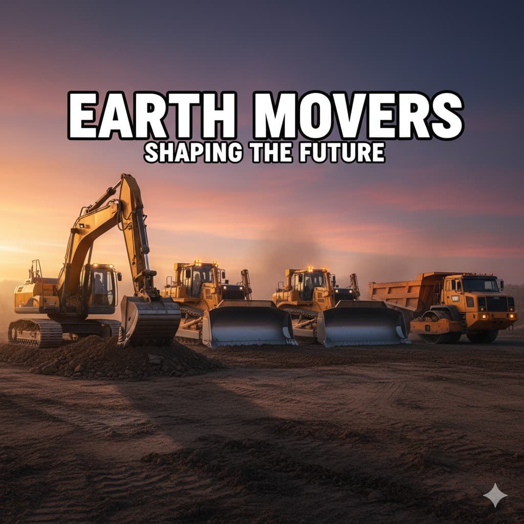Excavator, Bulldozers and Earth Moving Machinery