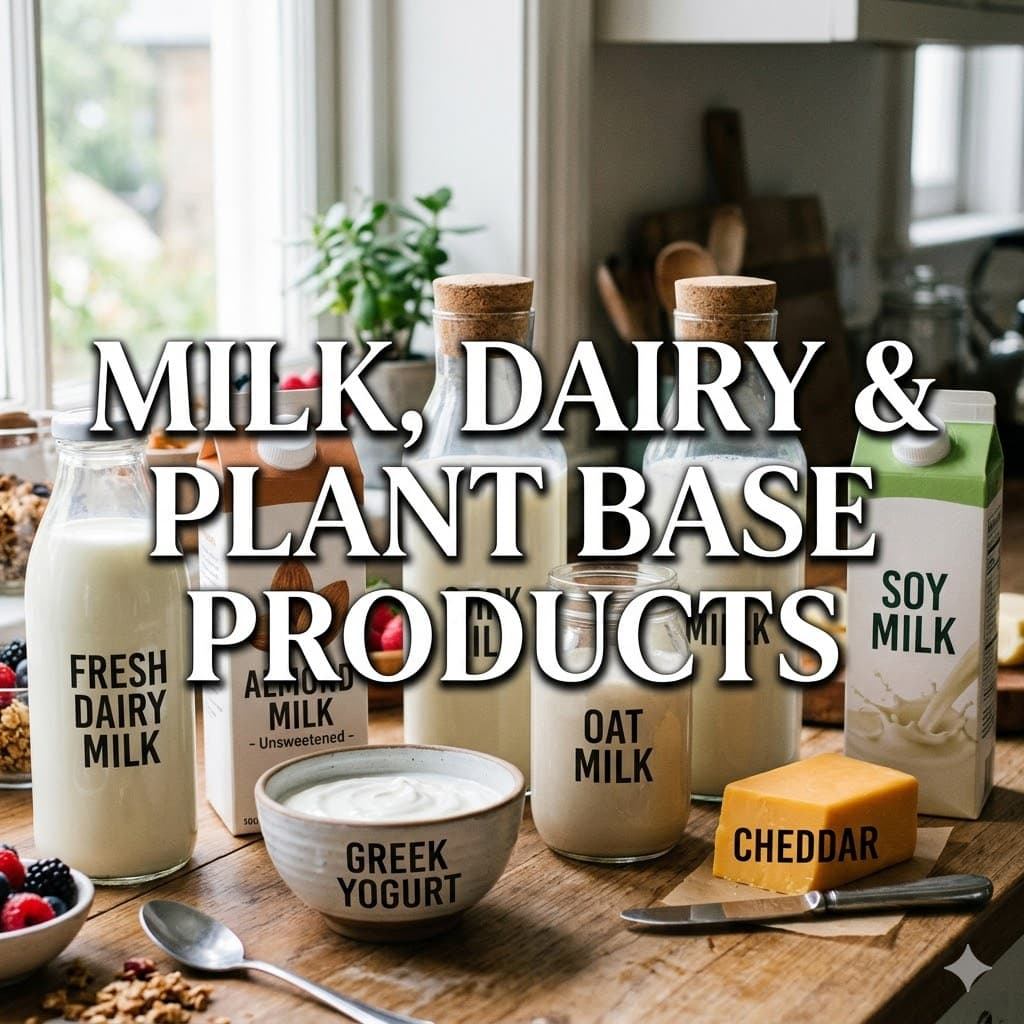 Milk, Dairy & Plant base Products