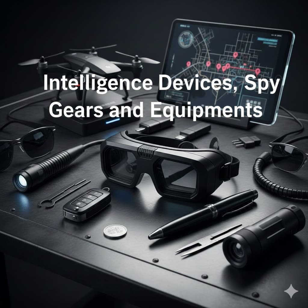 Intelligence Devices, Spy Gears and Equipments