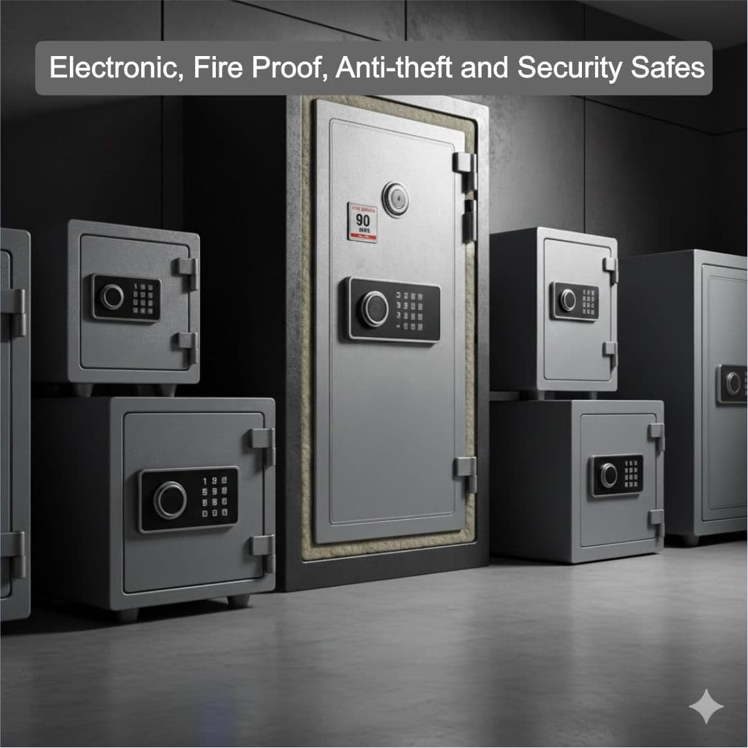 Electronic, Fire Proof, Anti-theft and Security Safes