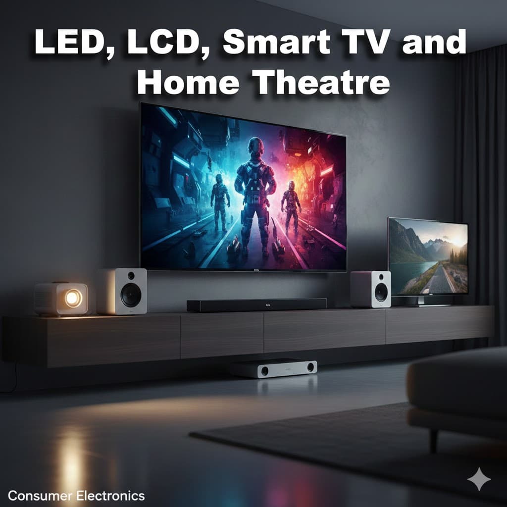 LED, LCD, Smart TV and Home Theatre