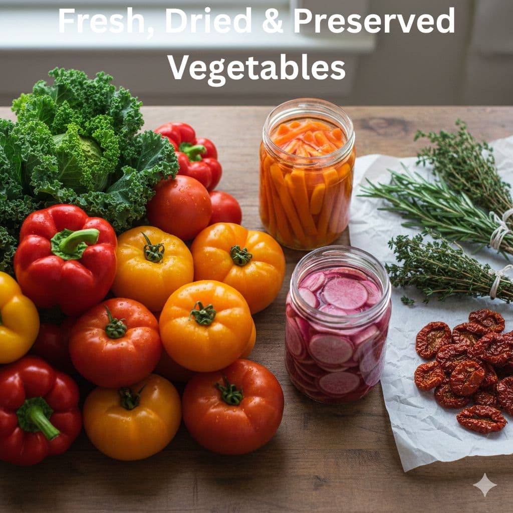 Fresh, Dried & Preserved Vegetables