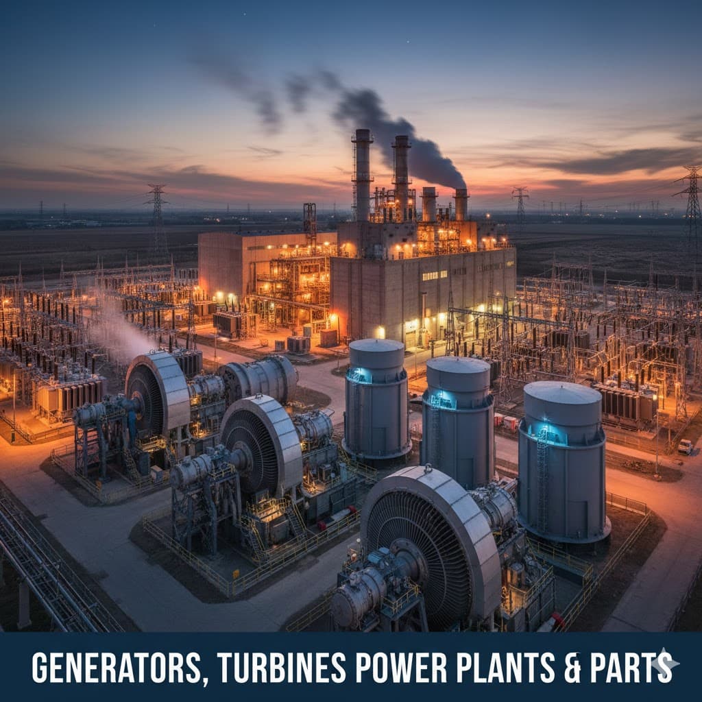 Generators, Turbines, Power Plants & Parts