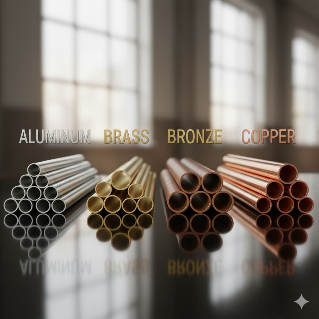Aluminum, Brass, Bronze, copper Pipes