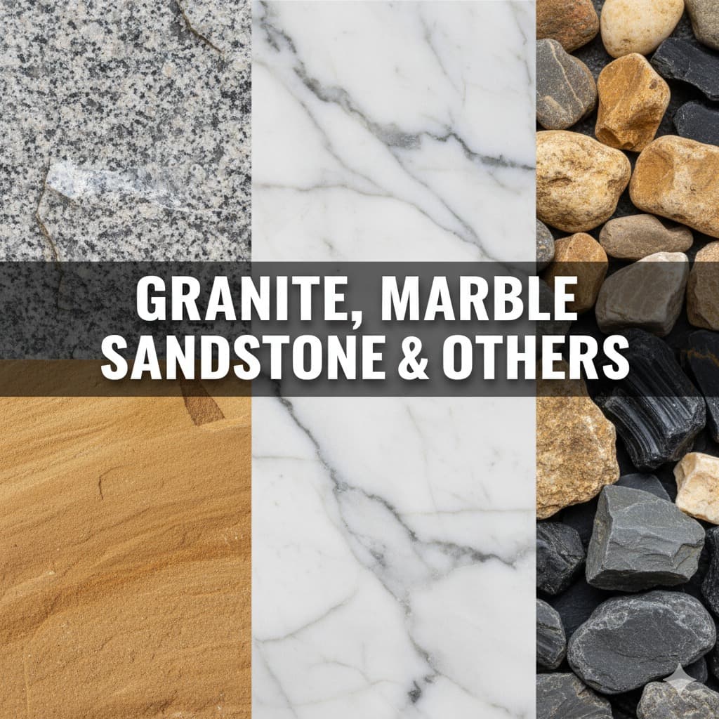 Granite, Marble, Sandstone & Others