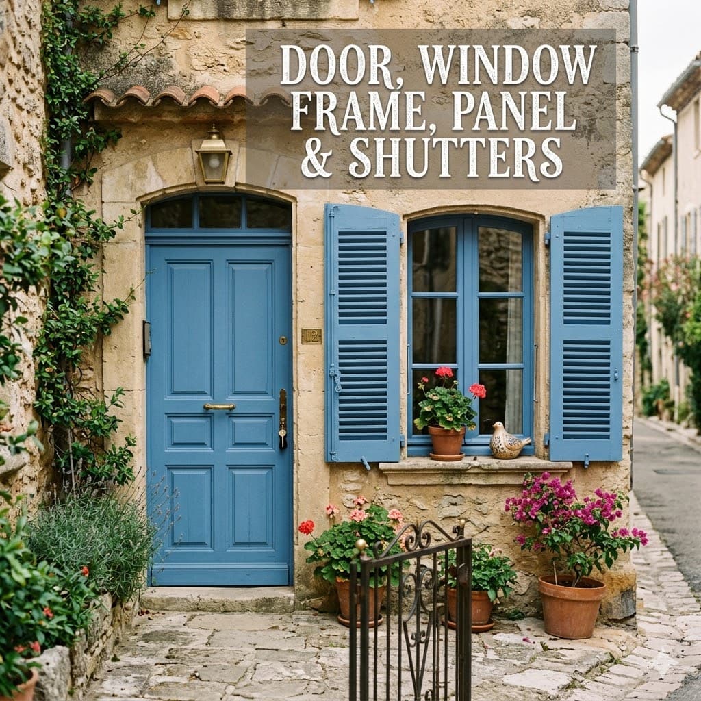 Door, Window Frame, Panel & Shutters