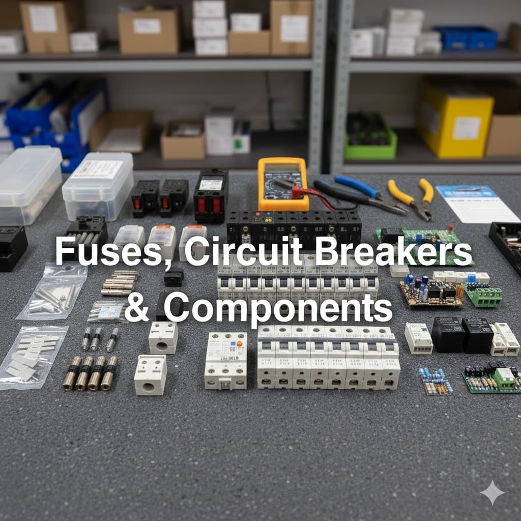 Fuses, Circuit Breakers & Components