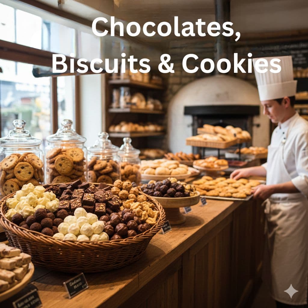 Chocolates, Biscuits & Cookies