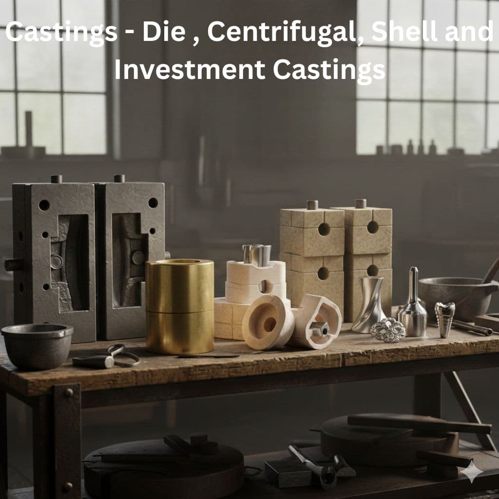 Castings - Die , Centrifugal, Shell and Investment Castings