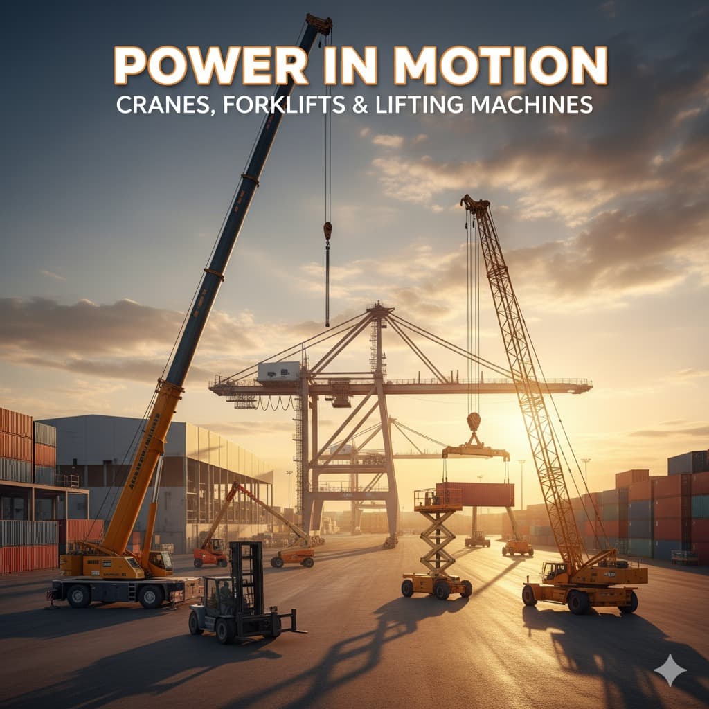 Cranes, Forklift & Lifting Machines
