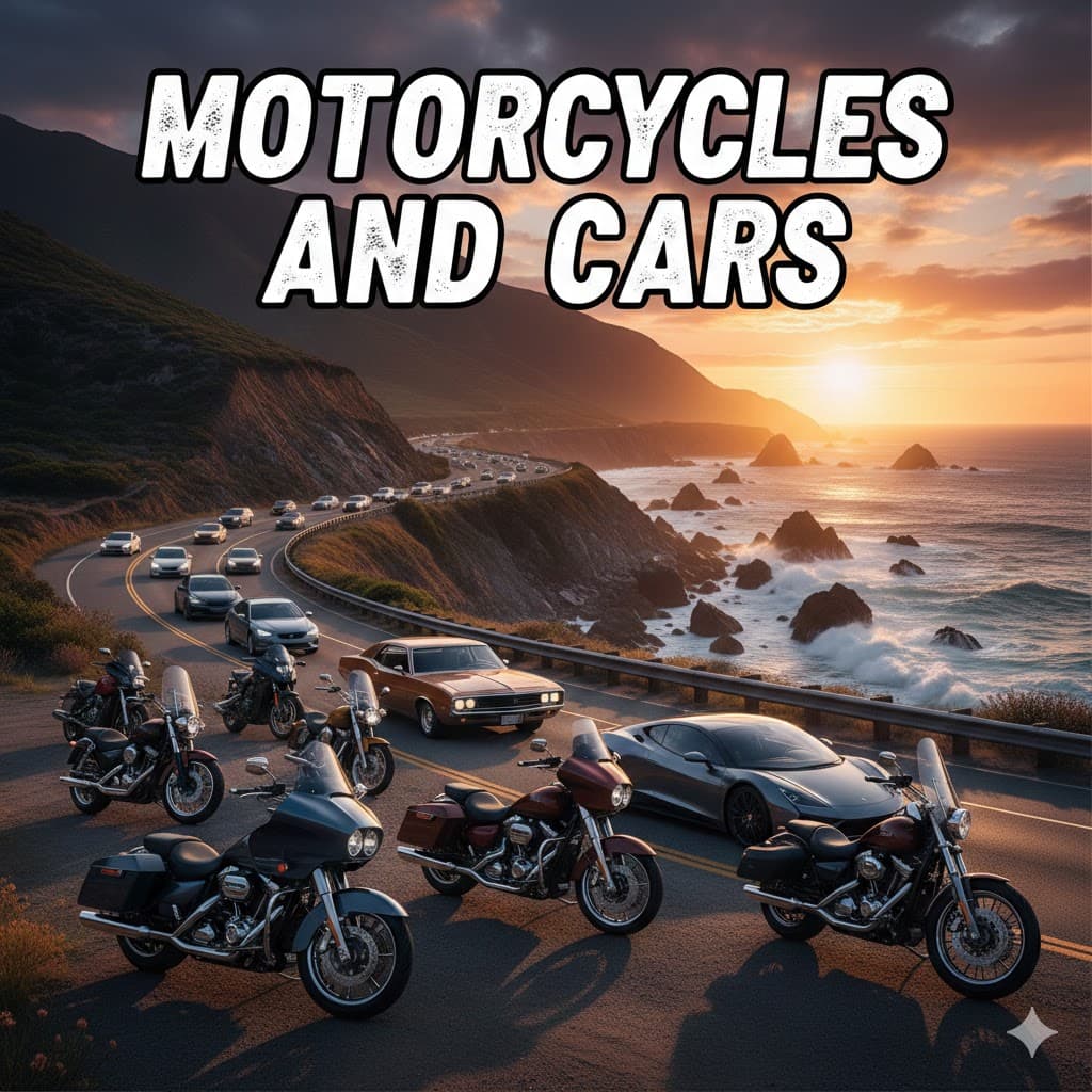 Motorcycles and Cars