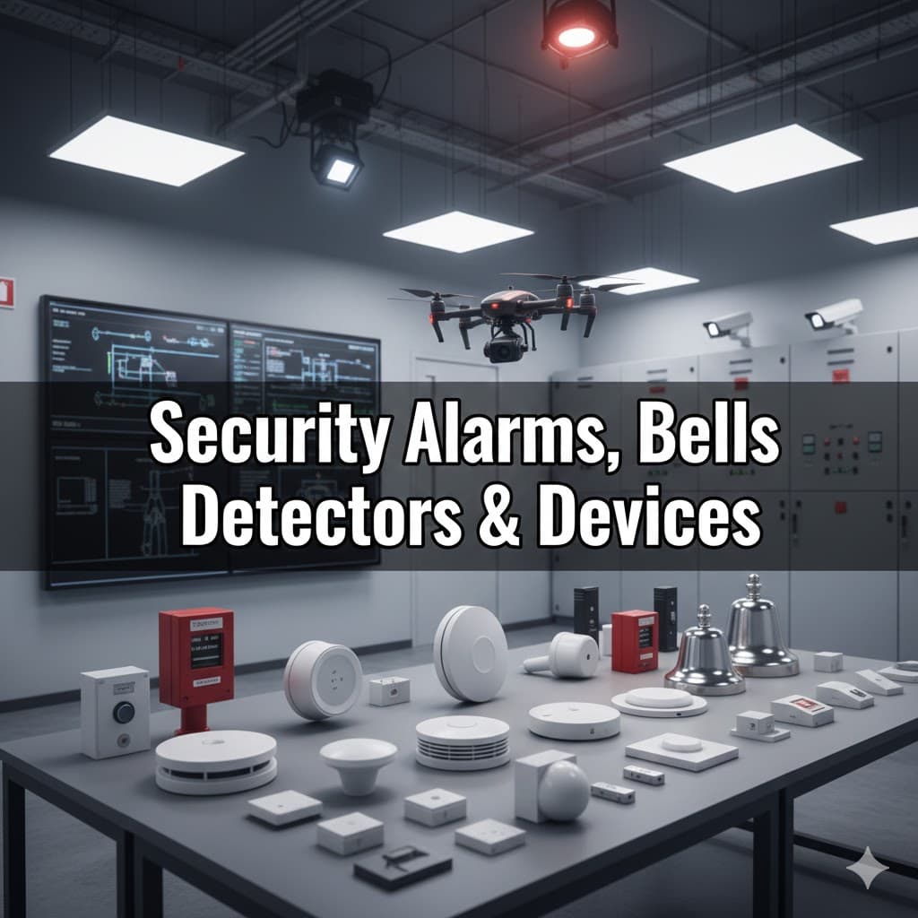 Security Alarms, Bells, Detectors & Devices