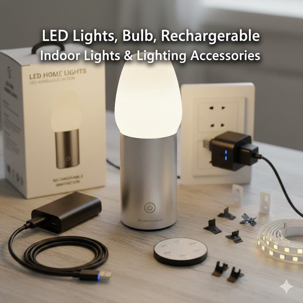 LED Lights, Bulb, Rechargeable, Indoor Lights & Lighting Accessories