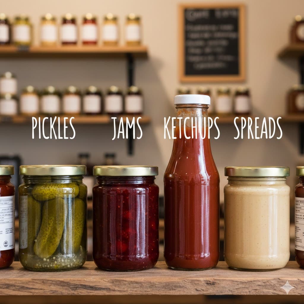 Pickles, Jams, Ketchups & Spreads