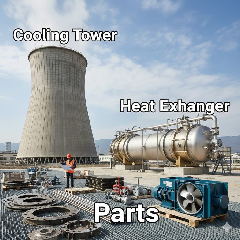 Cooling Tower, Heat Exchanger, Parts