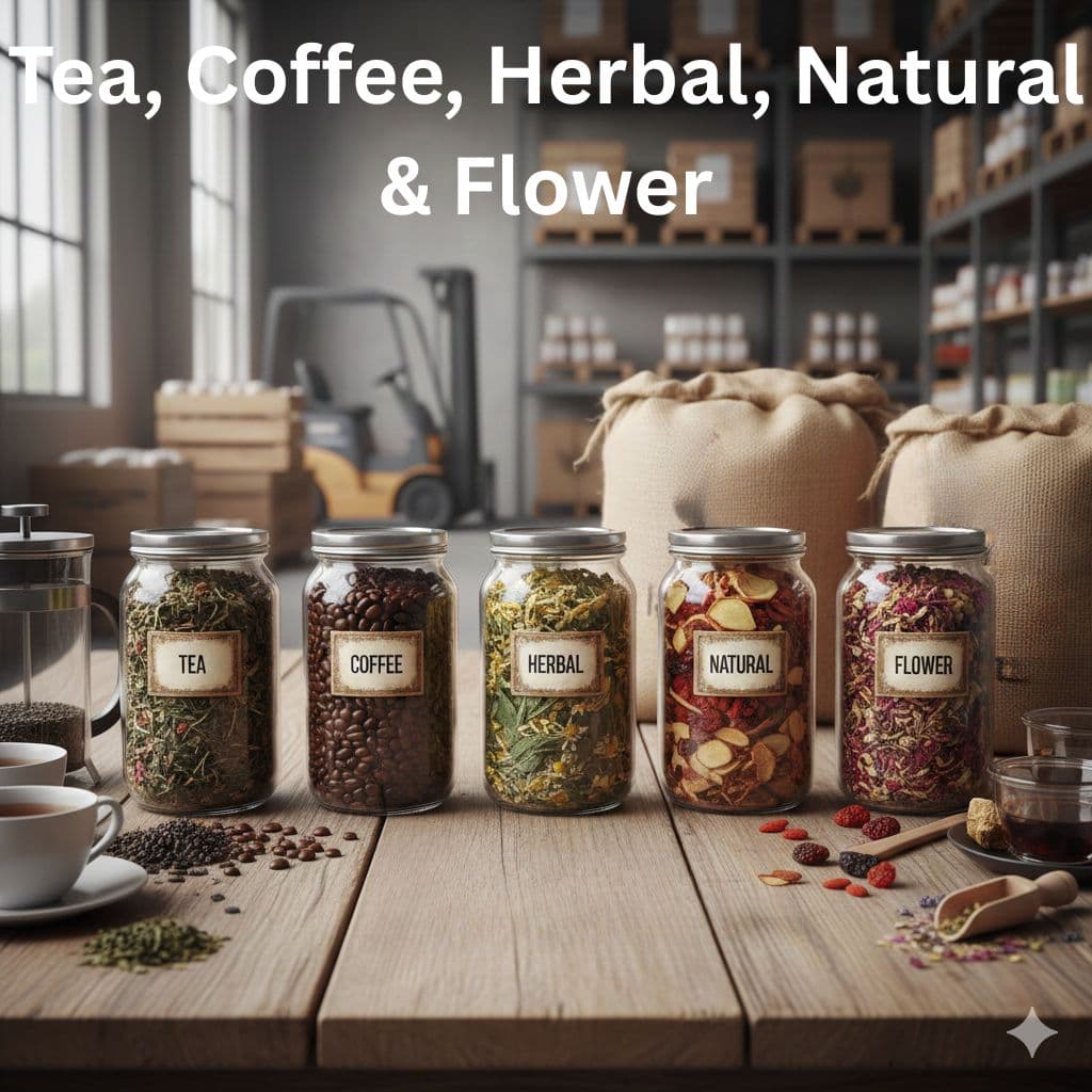 Tea, Coffee, Herbal, Natural & Flower