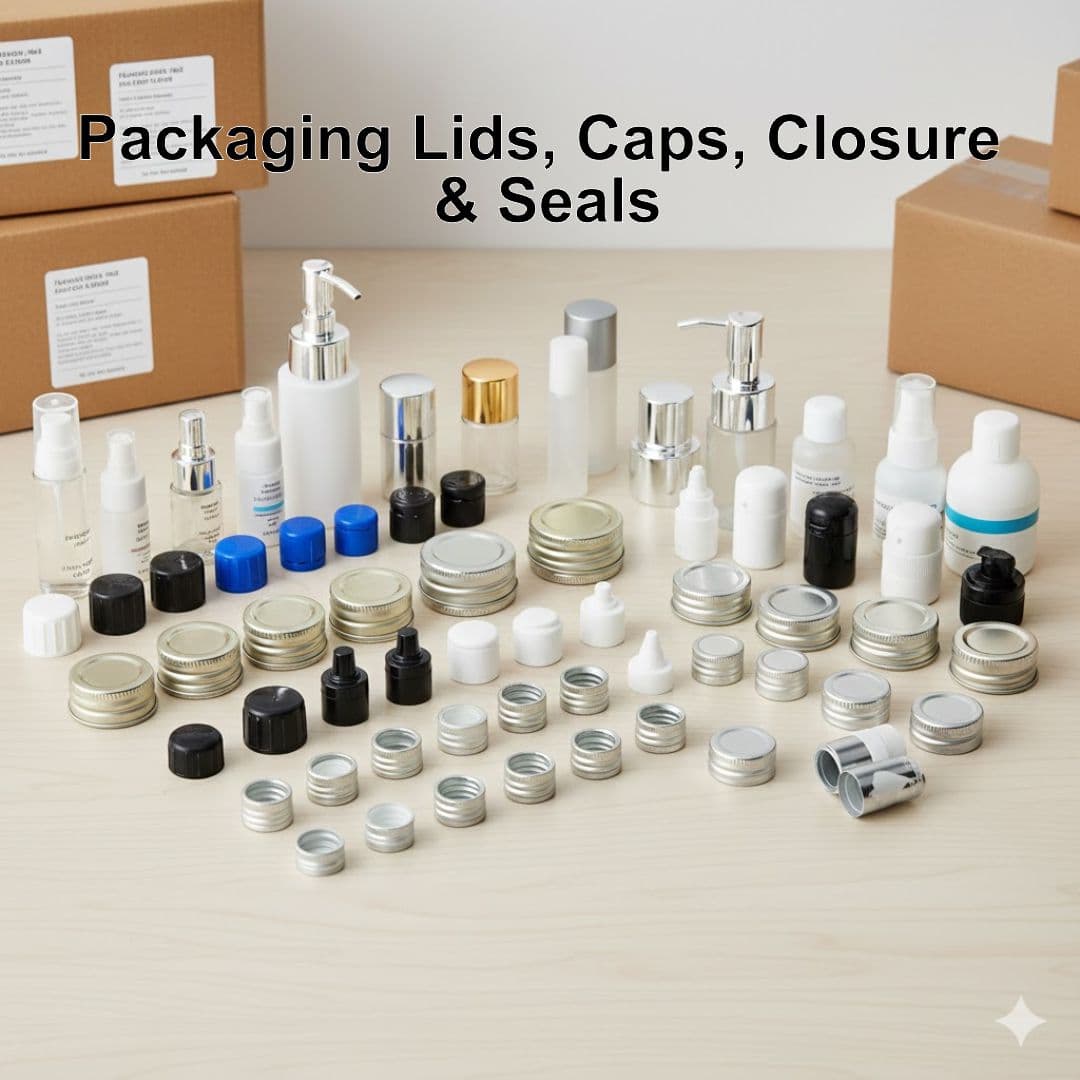 Packaging Lids, Caps, Closure & Seals
