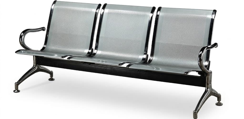 3-Seater Stainless Steel Airport Waiting Chair