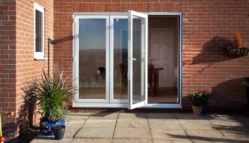4 Track Sliding UPVC Glass Hinged Window
