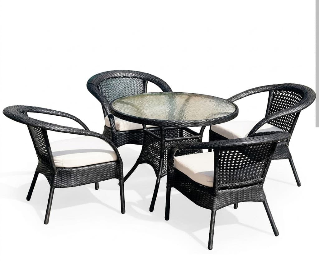 4-Seater Wicker Dining Set