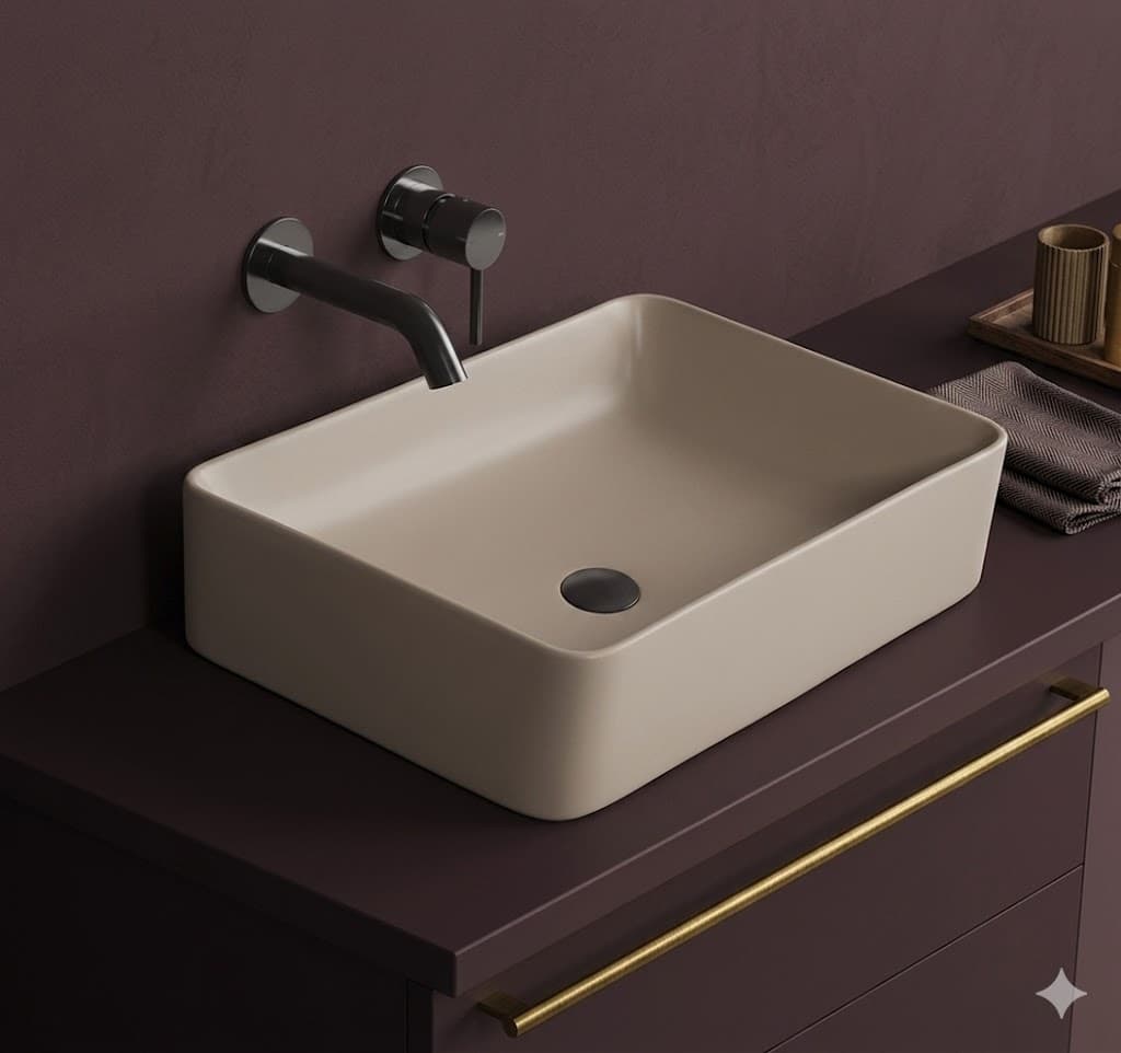 Armani Beige Table Top Wash Basin