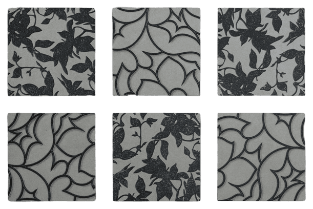 Black Ceramic Textured Wall Tile