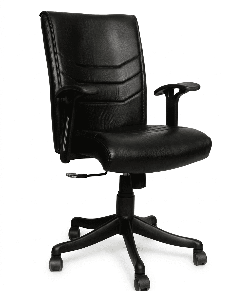 Black Leather Office Chair