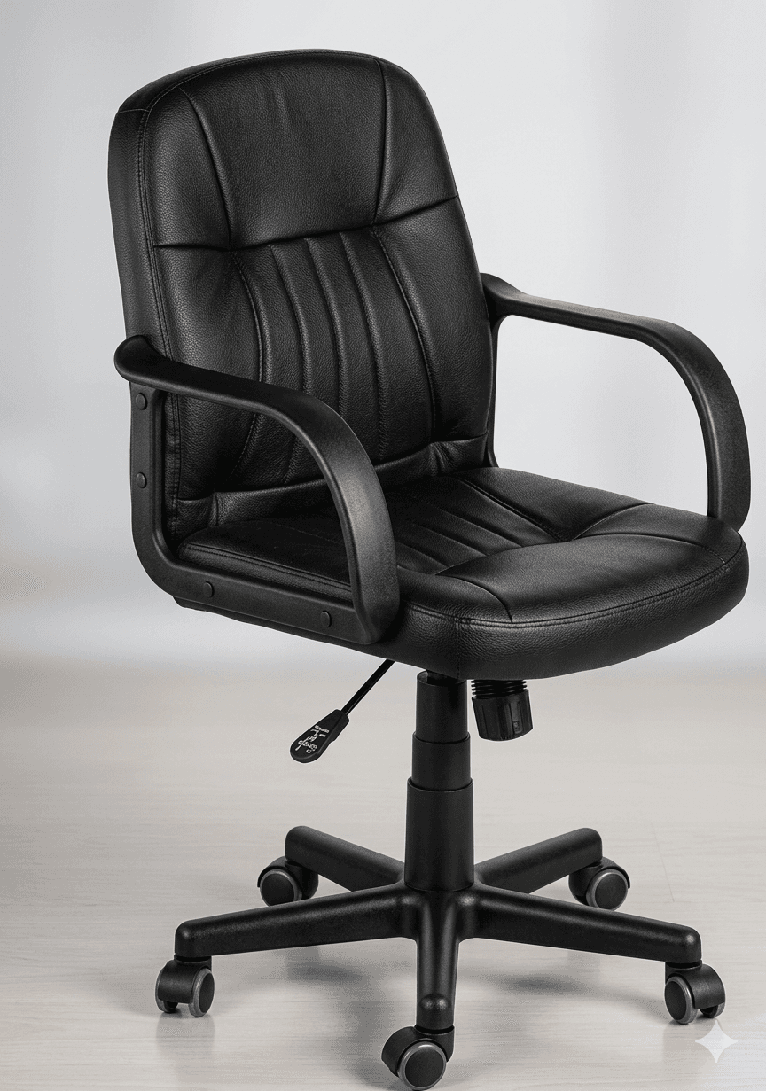 Black Leather Office Chair