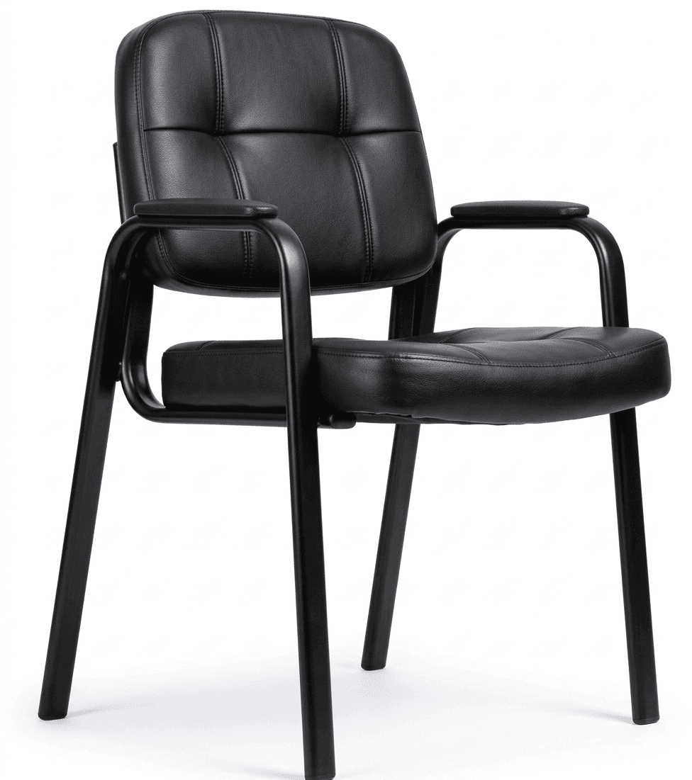Black Padded Visitor Chair