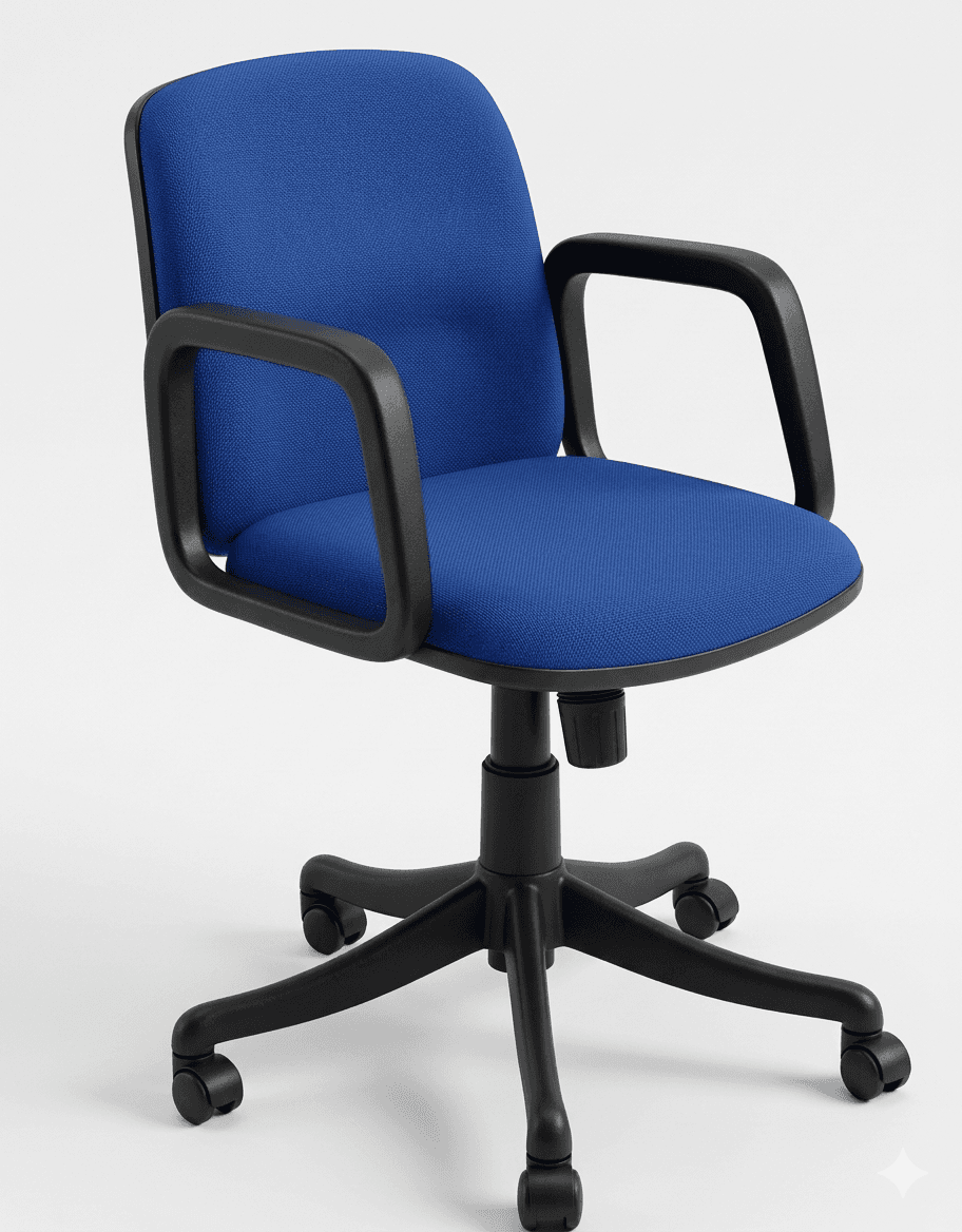 Blue Revolving Office Chair