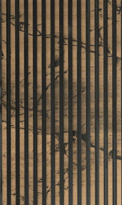 Bronze Marble & Black Vertical Slat Panel