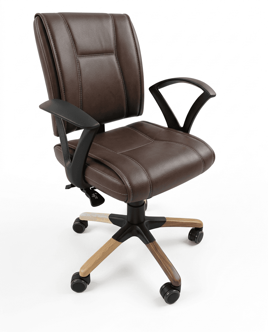Brown Leather Office Chair