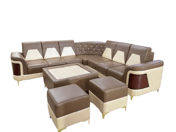 Classic L shape sofa set