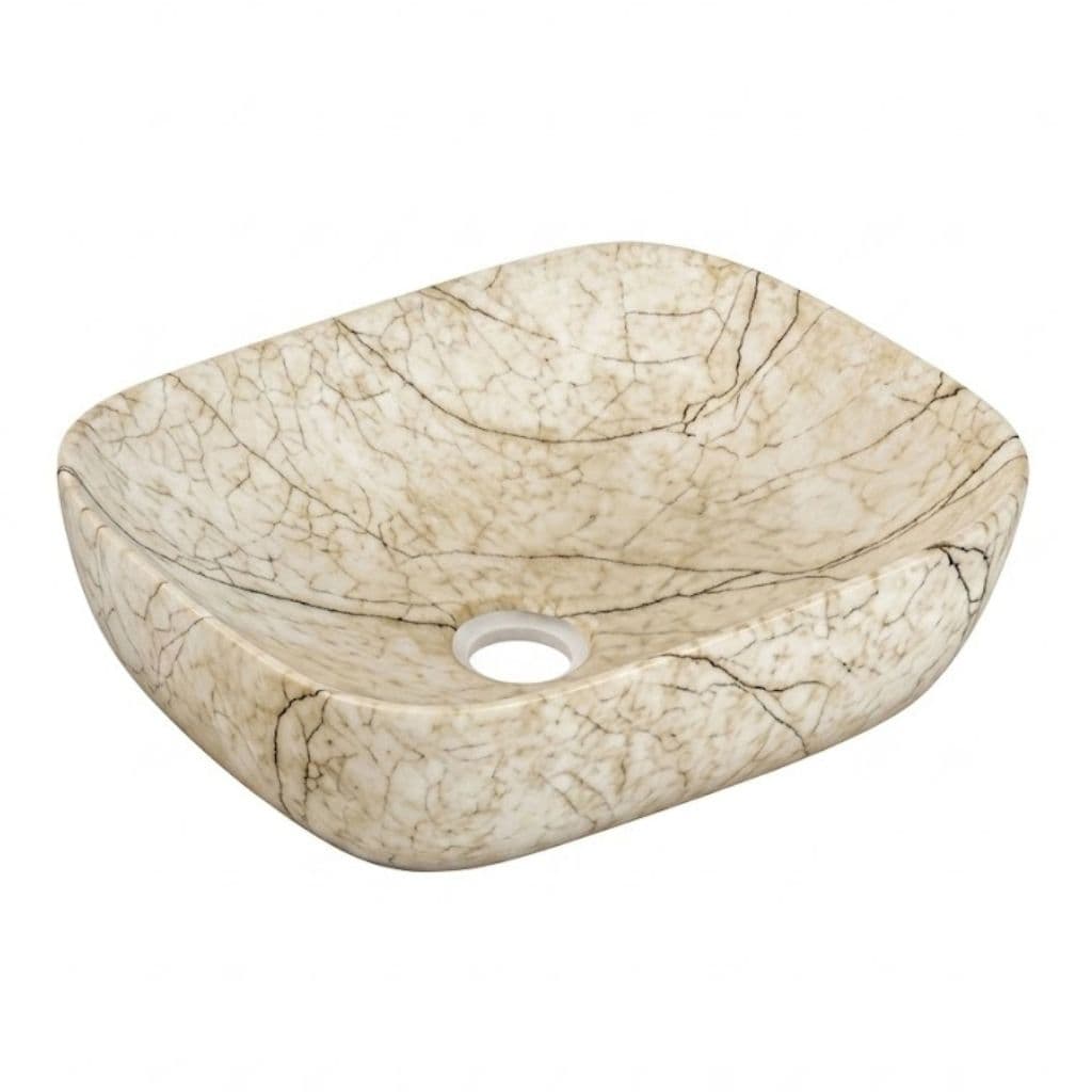 Classic Marble Vein Table Top Wash Basin