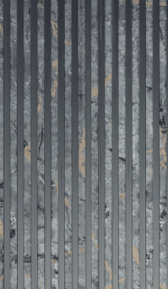 Dark Grey Marble Look Striped Decorative Wall Panel
