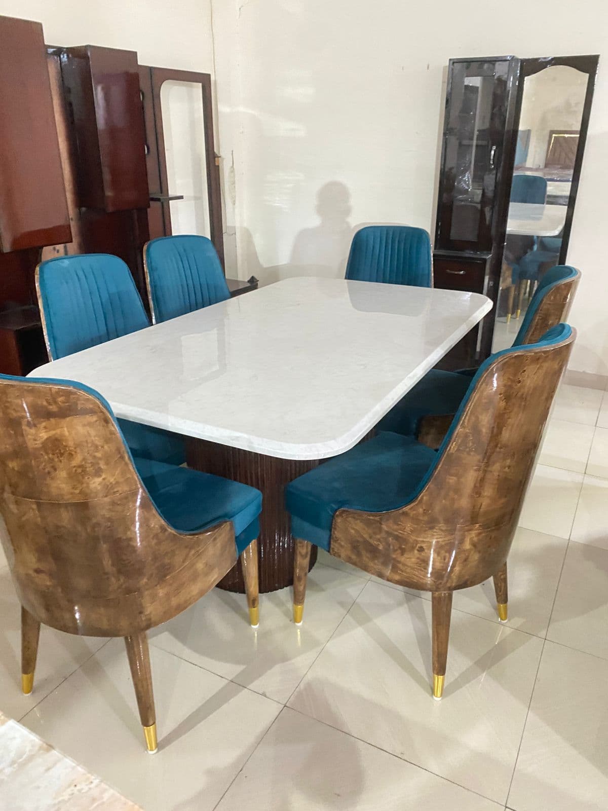 Designer 6 Seater Dining Table Chair