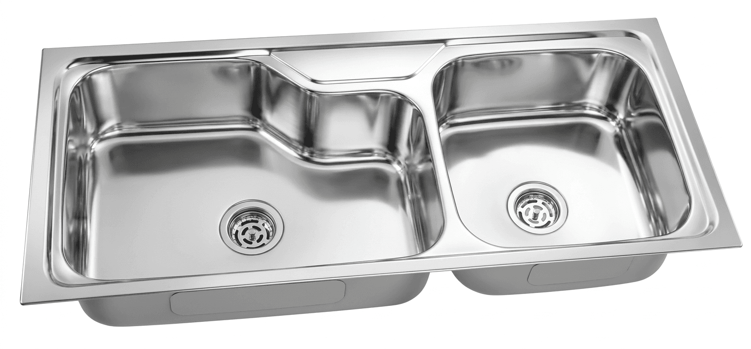Designer Double Bowl Stainless Steel Kitchen Sink
