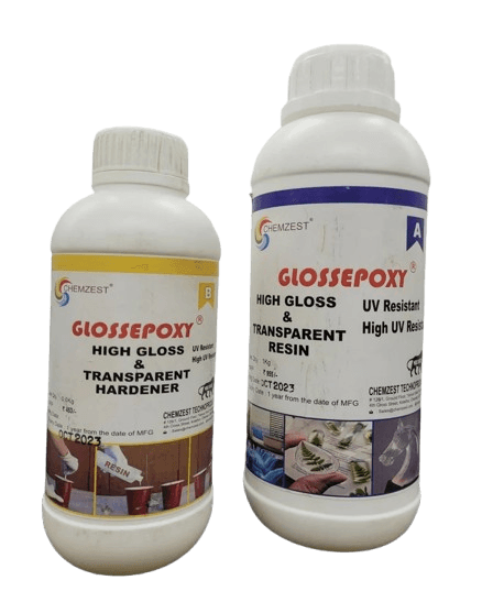 GLOSSEPOXY High Gloss tranceparent Epoxy Resin And Hardener