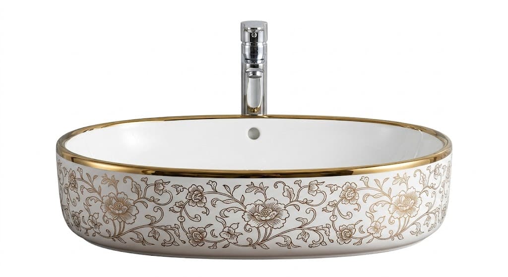 Glossy Gold Designer Wash Basin