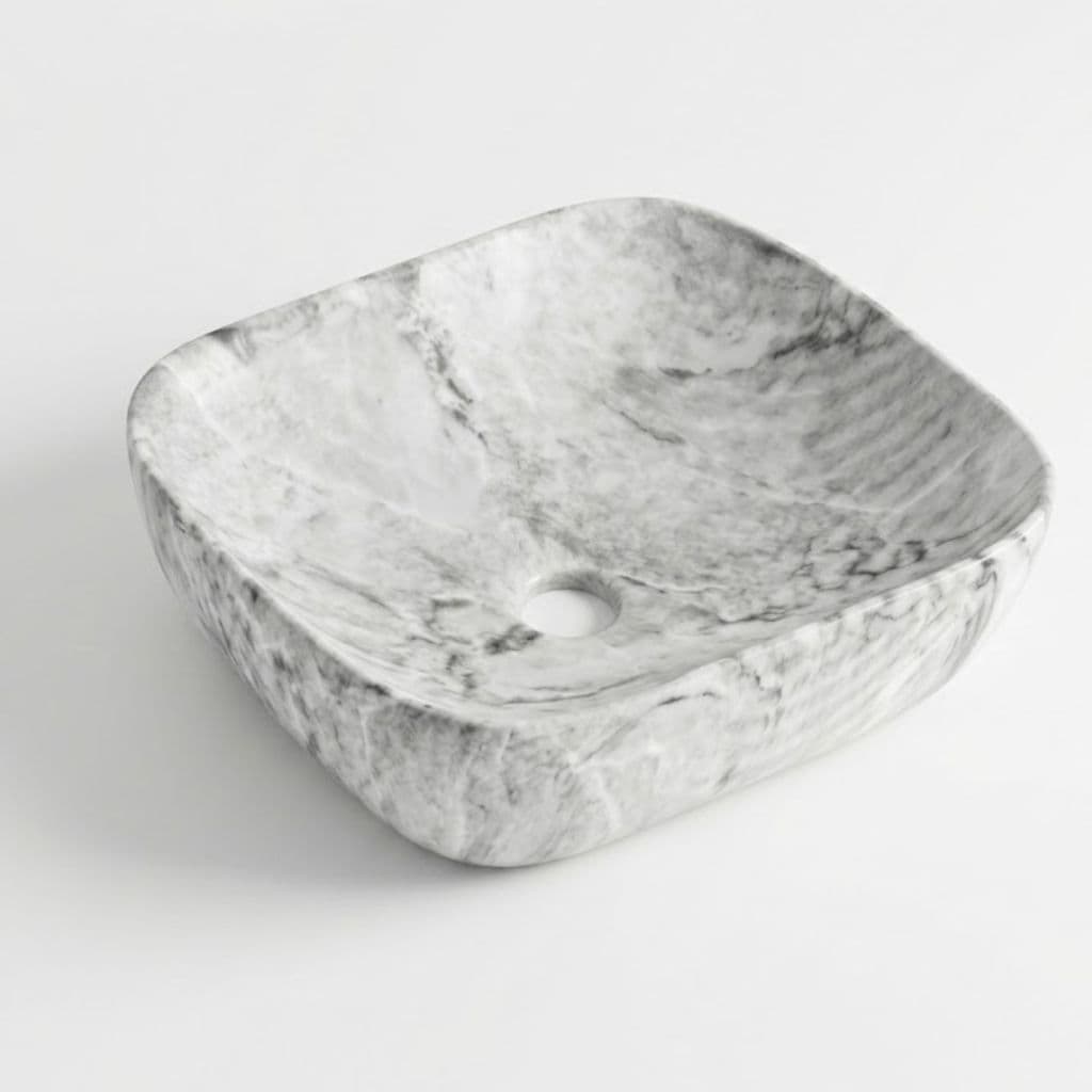 Grey Marble Finish Table Top Wash Basin