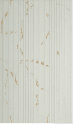 Ivory Marble & Cream Vertical Slat Panel