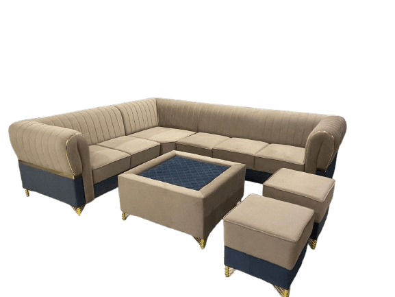 L shape sofa set