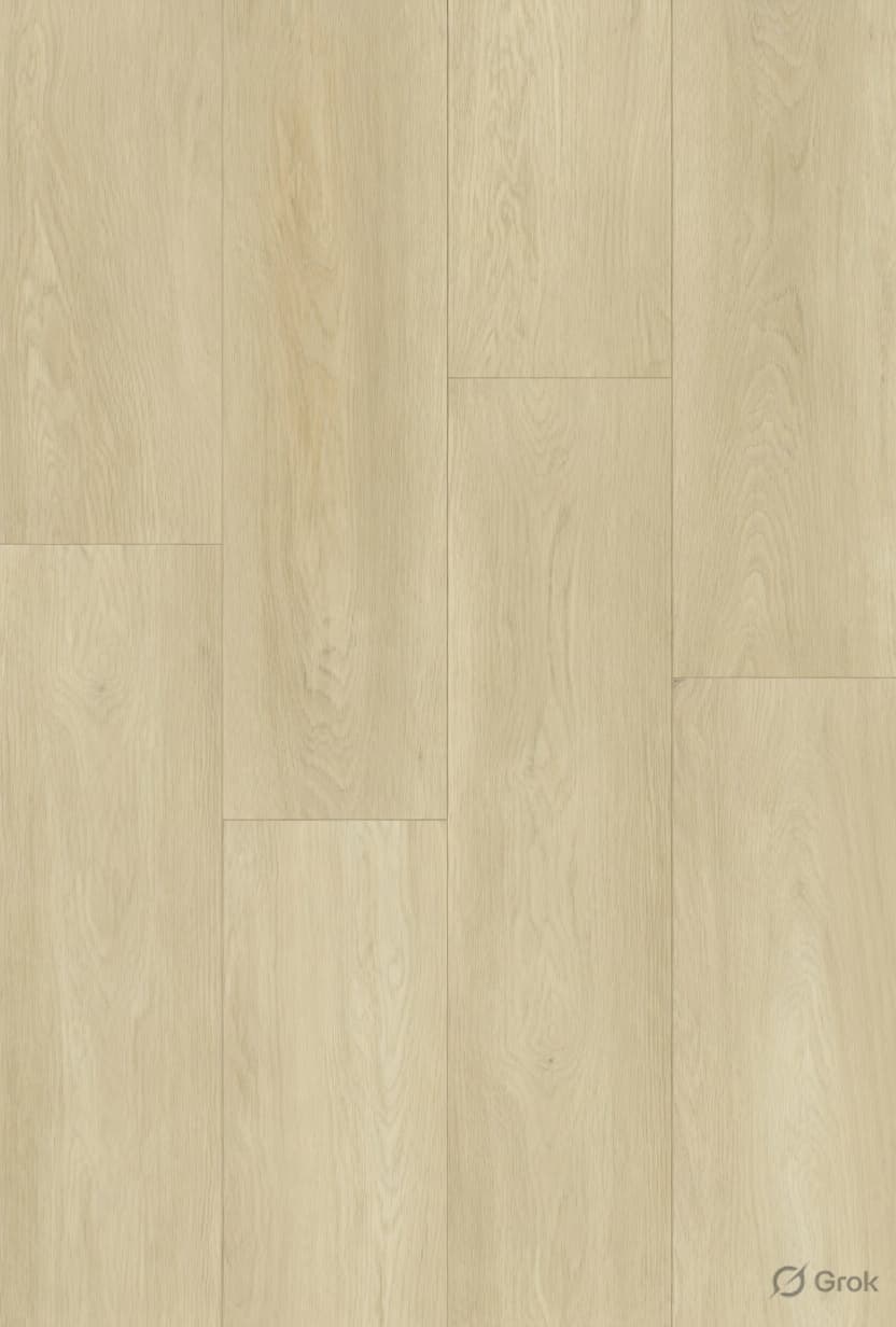 Light Natural Oak Wood-Look Plank Flooring