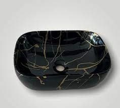 Marble finish ceramic washbasin