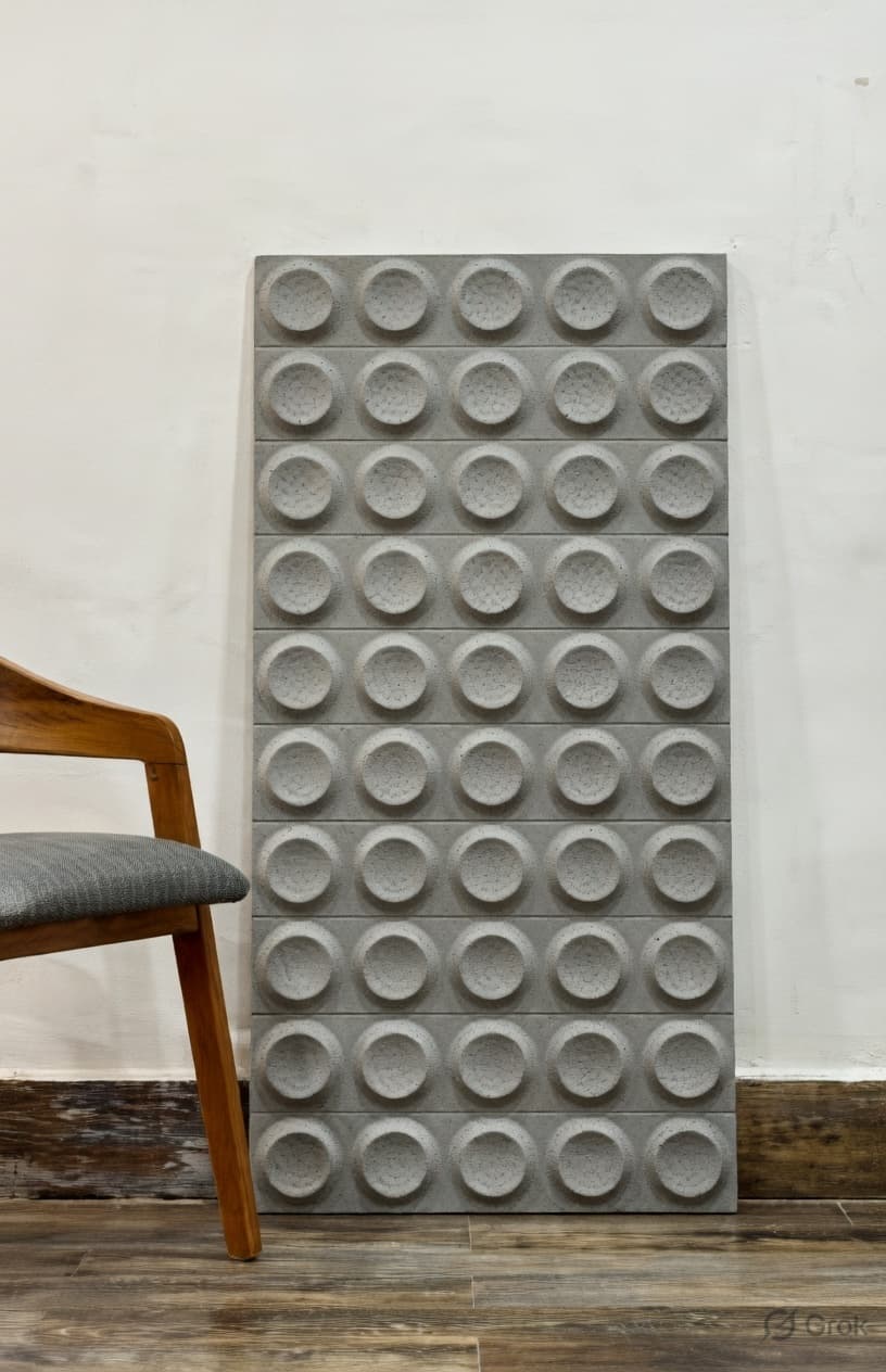 Modern 3D Bubble Grid Wall Panel