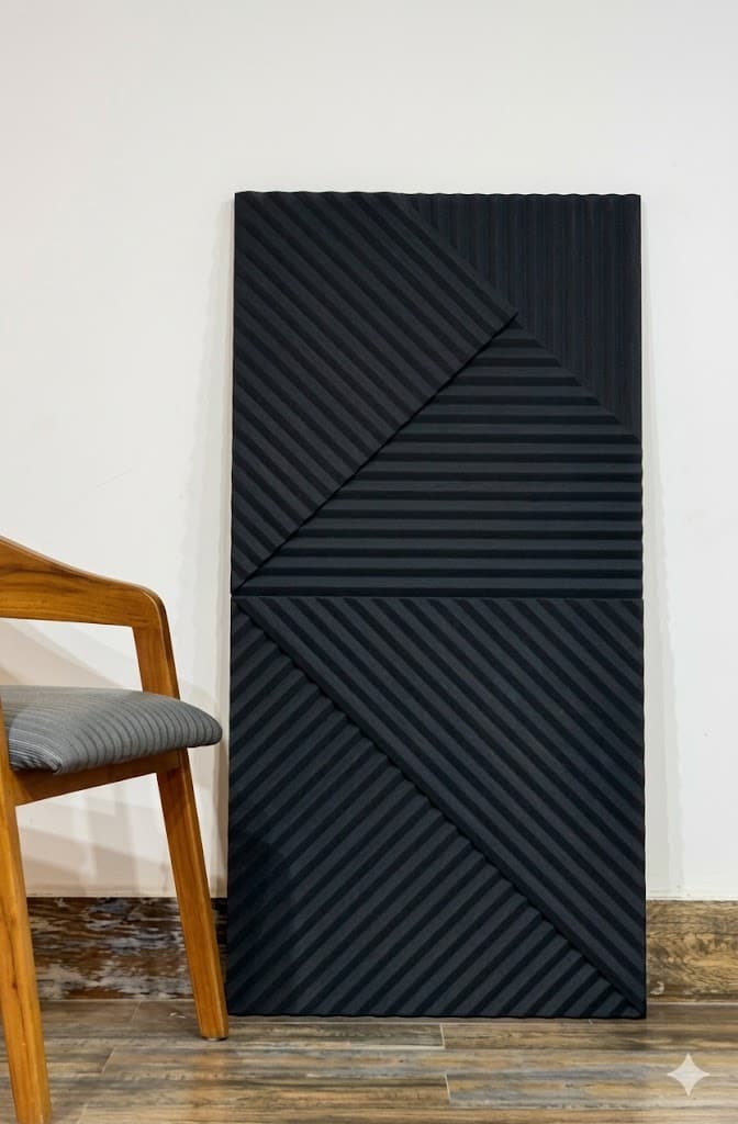 Modern 3D Diagonal Ridge Wall Panel