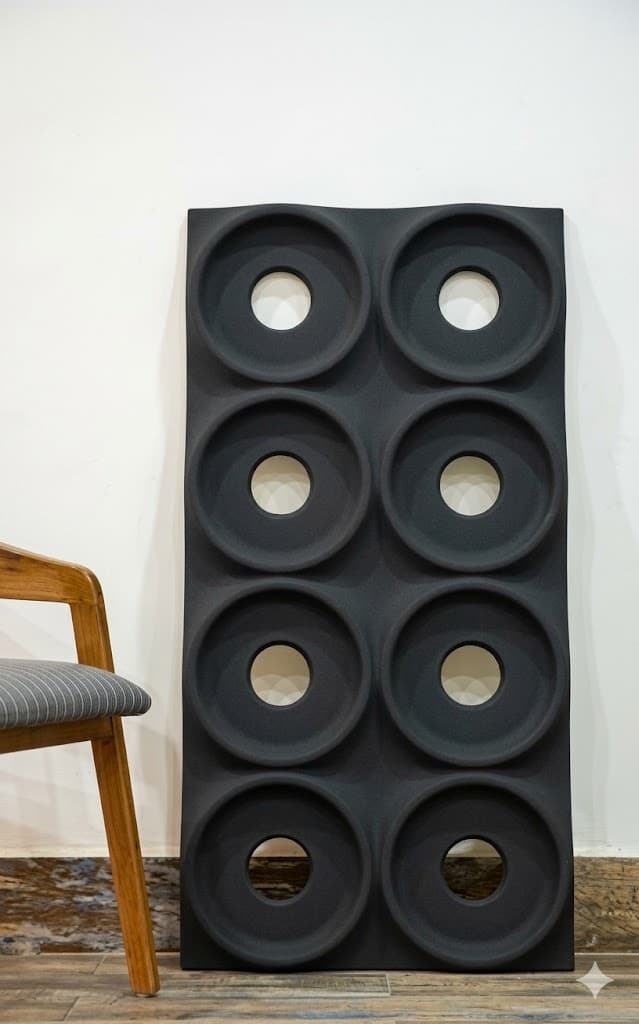Modern 3D Hollow Ring Wall Panel