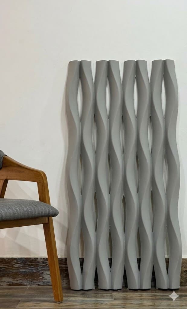 Modern Interwoven Wave 3D Wall Panel