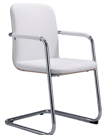 Modern White Visitor Chair