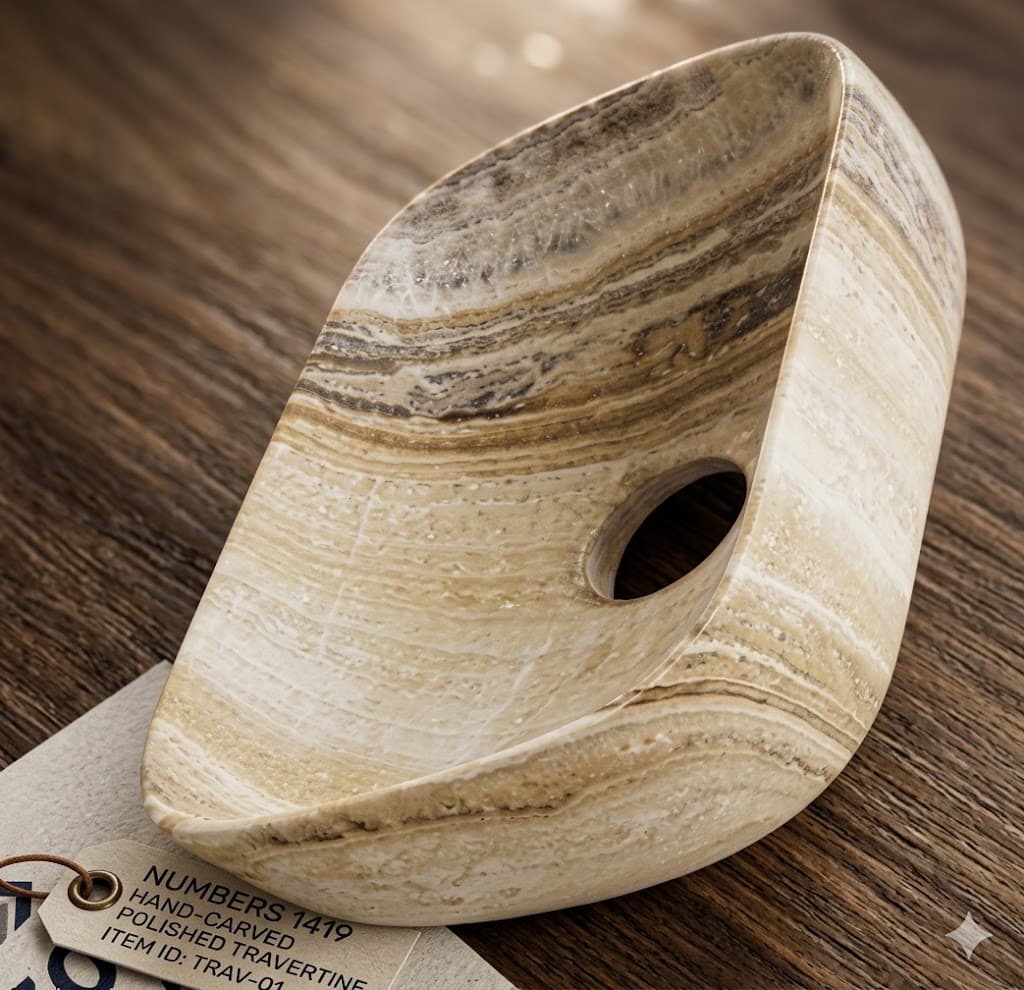 Natural Stone Texture Designer Table Top Wash Basin